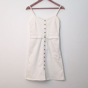 Loup Elegant Cream Button-Down Dress, Size XS